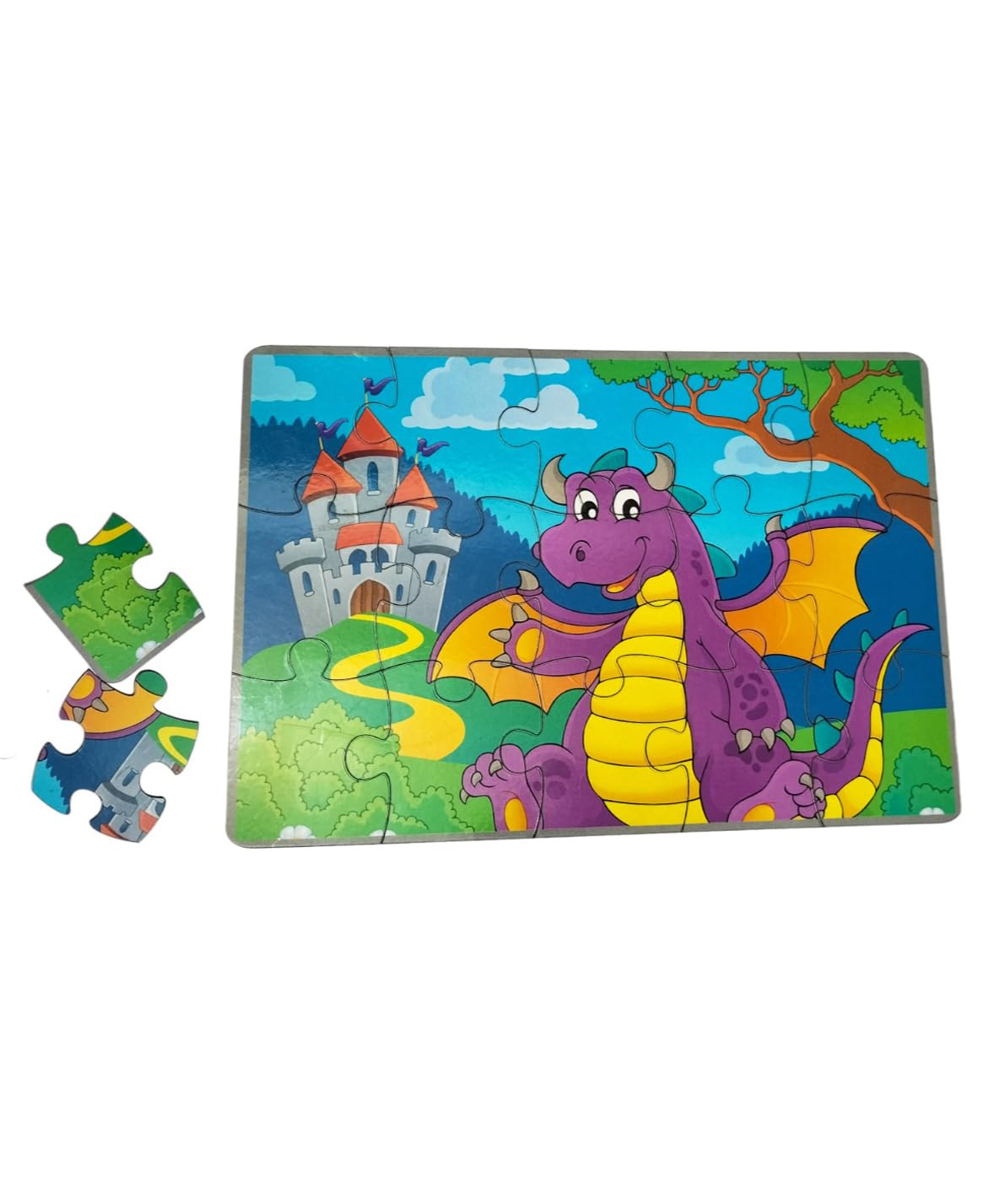 Fingo Brain Wooden Jigsaw Puzzle Dragon Palace Castle Theme A4 Size Multicolor  15 Cuts