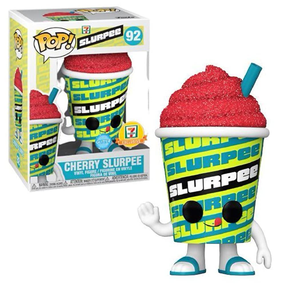Funko Pop Cherry Slurpee #92 Glitter 7 Eleven Vinyl Figure - Collectible Plastic Toy