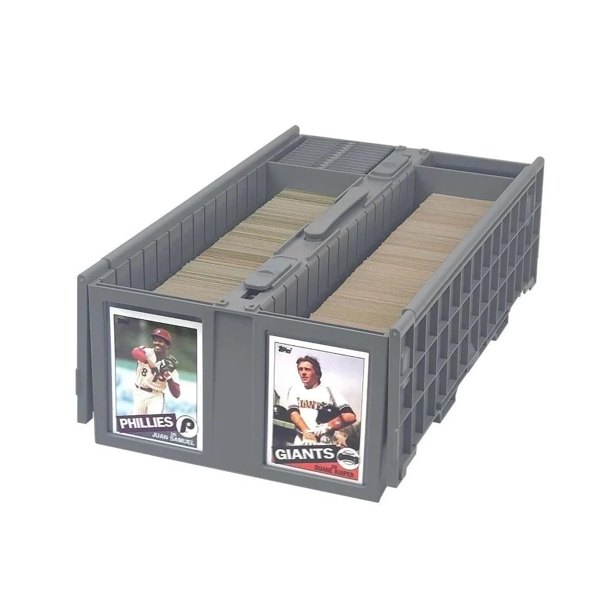 Bcw Collectible Card Bin - Holds Up To 1600 Cards - Single Gray | Large Card Storage Box For Loose Trading Cards | Pokemon, Mtg,