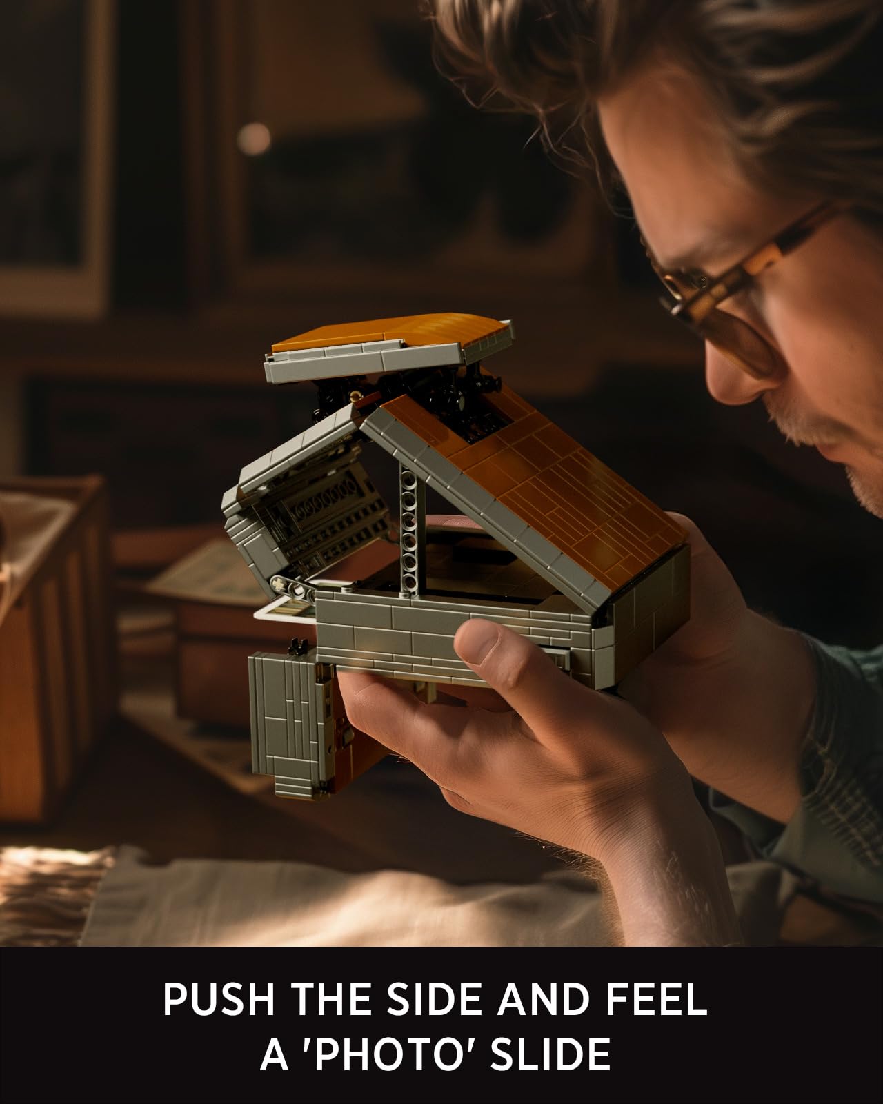 Nifeliz Plexoid BX-70 Camera Building Set for Adults, Vintage Photography Model Toy to Build and Collect, Retro and Creative Gif