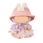QIUTIMIY Clothes for Doll 17cm Doll Clothes 3-Piece-Set Doll Clothes enhanced Doll Outfit with Accessories-Birthday Pink Hat+Dress+Flower(NO Doll Included)