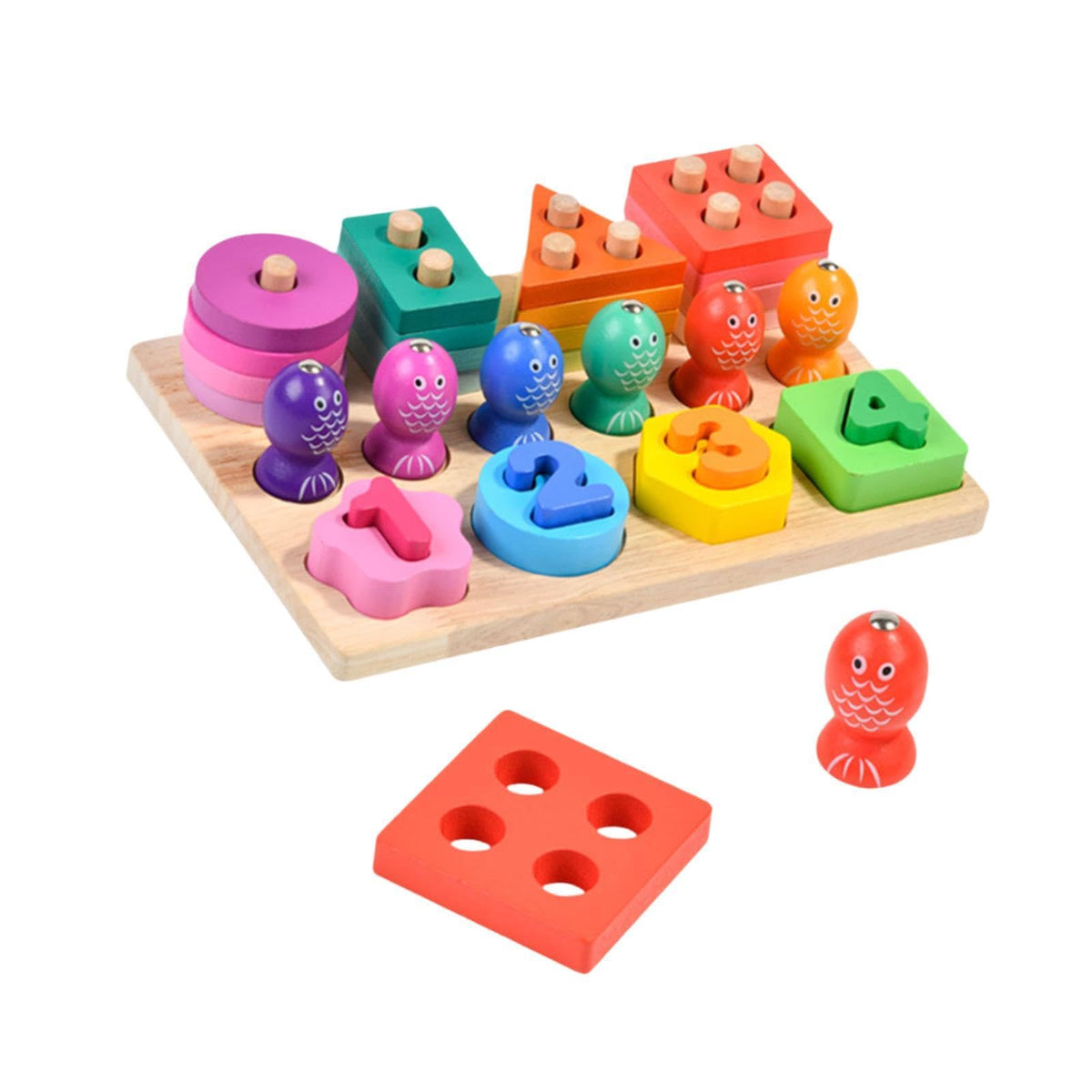 Calandis Wooden Fishing Game Toy Baby Developmental Toy For Kids Boys Girls Preschool Style B | Developmental Baby Toys | Toys F