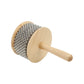 Hand Cranked Cabasa, Environmental Friendly Comfortable Grip Cabasa Beautiful Sound Attractive For Rhythm Training(Large Cabasa)
