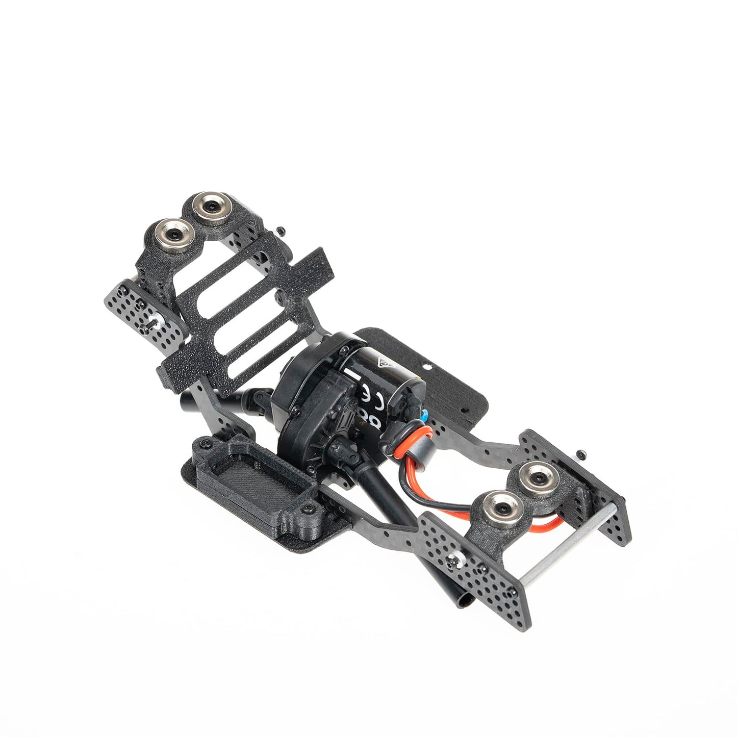 RampCrab Carbon Fiber Chassis Kit for SCX24, 7 Angled Skid, LCG Chassis Kit for Axial SCX24 C10, JLU, Bronco, Deadbolt