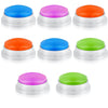 Honoson 8 Pieces Recordable Answer Buzzers Button for Trivia Games Show Buzzers Recording Buttons Gifts for Back to School Classroom Team(Brilliant Color)