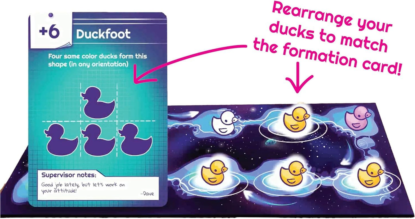 Abducktion - A Weirdly Strategic Duck Kidnapping Game, 15-Minutes Of Light Strategy Of Ducks, A Ufo, And Mind-Bending, Shape-Finding Logic!