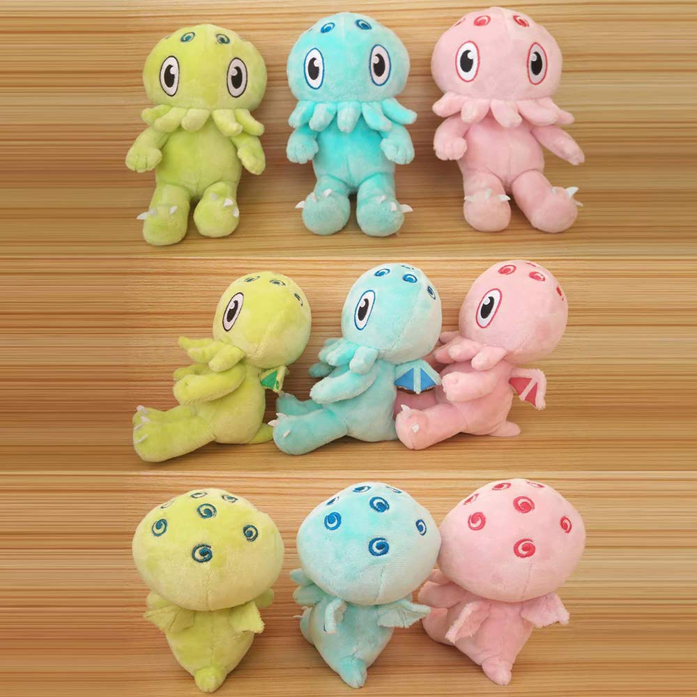 C is for Cthulhu Baby Plush Toy, Green, 6 Inches, Soft Plush Material