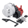 QUE-T Metal Aluminum Dig Gearbox Complete Transmission Case with Gear for 1/10 Axial SCX10 RC Car Upgrade Parts