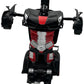 Shnrasar Transform Car Robot, Remote Control Car, One Button Deformation To Robot, 2.4Ghz 1:18 Scale, Red, Boys Toys Gifts 6+