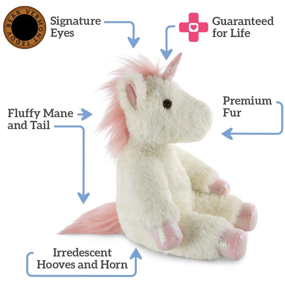 Vermont Teddy Bear Unicorn Stuffed Animal - Oh So Soft Stuffed Unicorn, 18 Inch