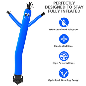 Mounto 6Ft Fly Puppet Dancer With 1/3Hp Blower Complete Set (Blue)