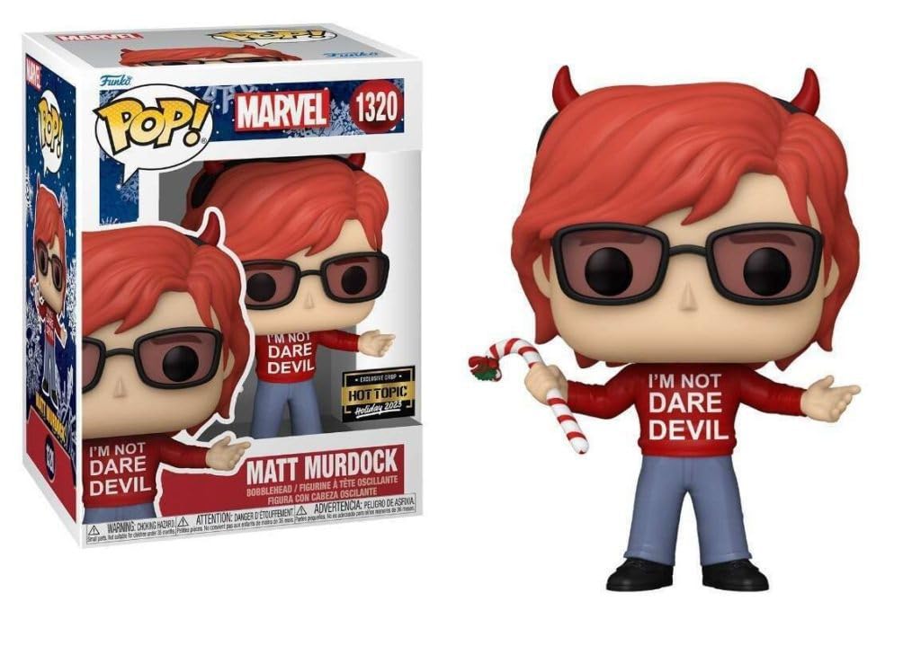 Funko Pop! Marvel Daredevil Matt Murdock Vinyl Bobble-Head - Red, Hot Topic Exclusive, Model 74730