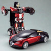 Krimion Toy Robots Plastic Battery Operated Converting Car To Robot, Robot To Car Automatically, Robot Toy, With Light And Sound