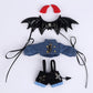 Xidondon Angel Suit Demon Suit For Ob11, Gsc, Ymy, Body9, Molly, 1/12 Bjd Doll Clothes Accessories (Black)