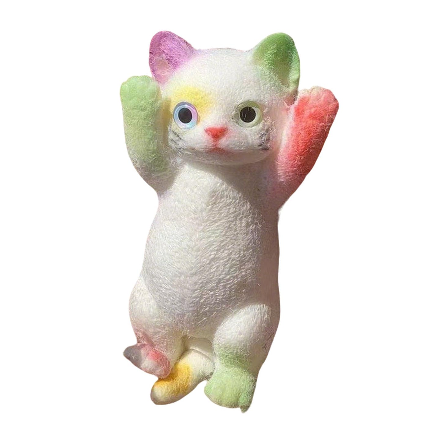Big Taba Squishy Cat, Fluffy Sticky Soft Realistic Cat,Stress Relieving Cute Large Cat Toys for Family or Friend