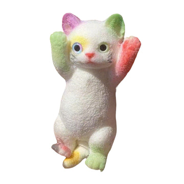 Big Taba Squishy Cat, Fluffy Sticky Soft Realistic Cat,Stress Relieving Cute Large Cat Toys for Family or Friend