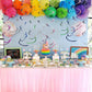 ZOOYOO Party Swirl Decorations, Blue and Orange Foil Ceiling Hanging Swirl Decoration, Whirls Decorations for Birthday Wedding A