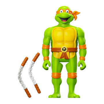 Super7 Teenage Mutant Ninja Turtles Michelangelo - 3.75' Tmnt Action Figure With Accessories Classic Cartoon Collectibles And Retro Toys