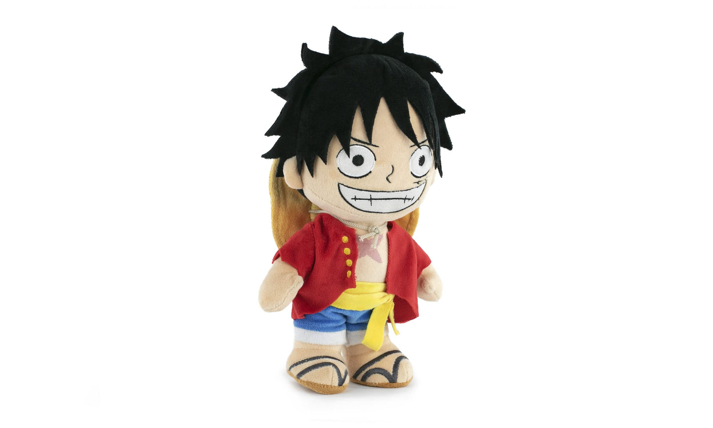 BARRADO One Piece Character Plush - Super Soft Luffy, Sanji, Zoro, Shanks - 28 cm - Multicolor