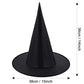 2 Packs Halloween Witch Hats Witch Costume Accessory for Halloween Party, Black