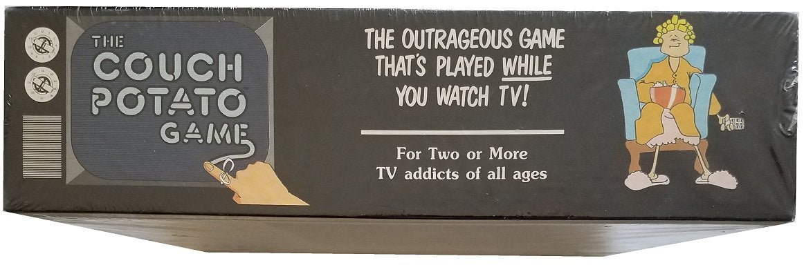 TDC Games Couch Potato Game - Fun Paper Board Game for TV Lovers - Black