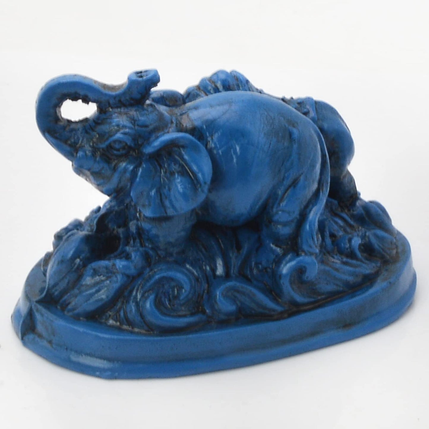Feng Shui Blue Elephant And Rhinoceros For Protection + Free Red String Bracelet C1008