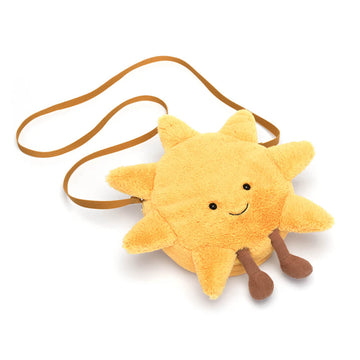 Jellycat Amuseables Sun Plush Bag, 10 Inches | Crossbody And Shoulder Purse | Fun And Unique Handbag
