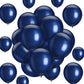 Hestya 100 Pieces 10 Inch Navy Blue Balloons Latex Party Balloons Arch Garland Kit for Weddings, Bridal Shower, Graduation, Anni