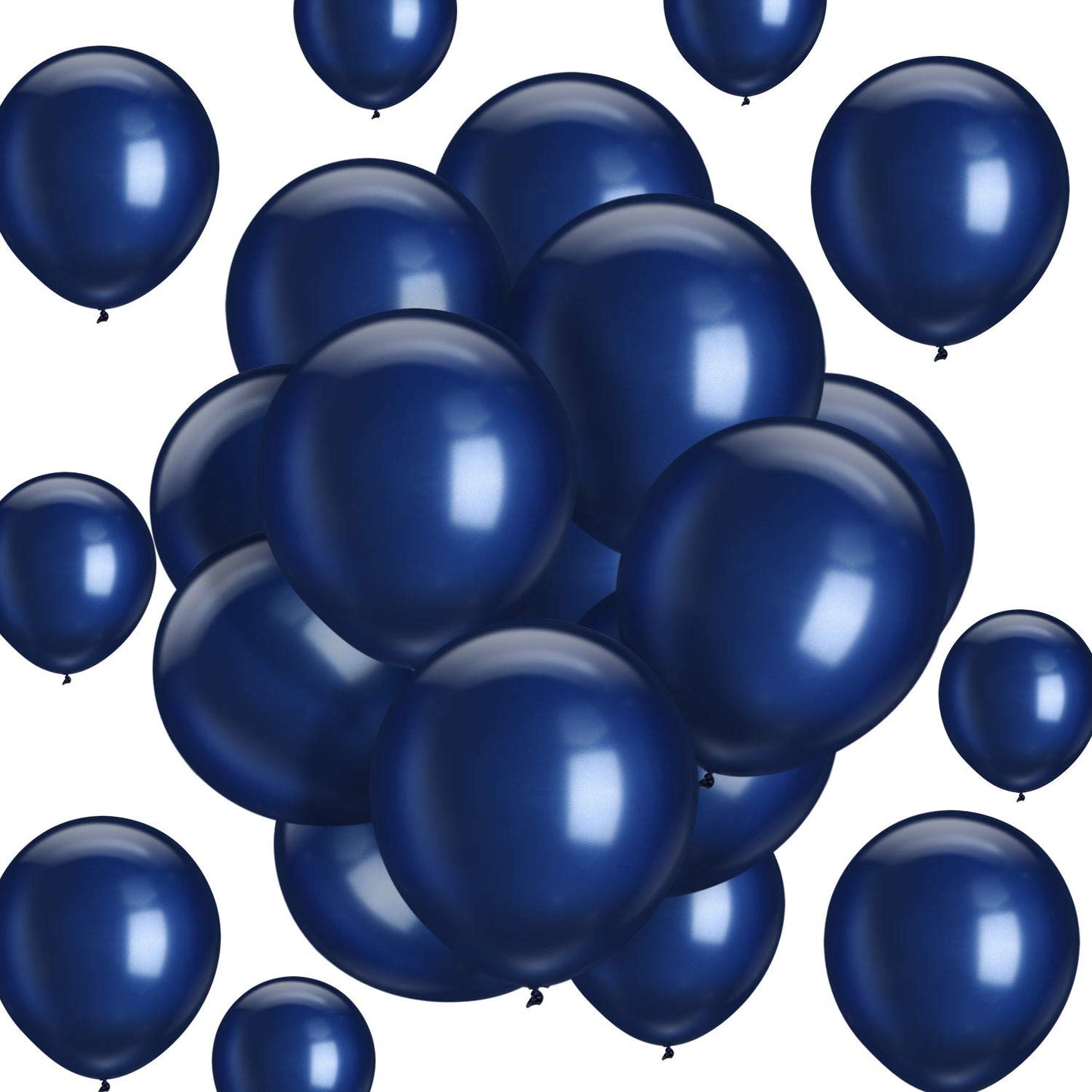 Hestya 100 Pieces 10 Inch Navy Blue Balloons Latex Party Balloons Arch Garland Kit for Weddings, Bridal Shower, Graduation, Anni
