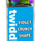 Twiddle Fidget Toy In Multiple Colors, Over 2' Of Fun Novelty, Blue, Green And Purple
