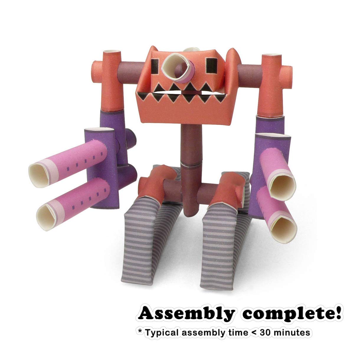PIPEROID Cannon Bull - Japanese 3D Paper Puzzle DIY Robot kit for Kids and Origami Kit for Adults