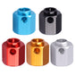 Aimrock Aluminum Hex Extended Wheel Hubs 12Mm Offset Spacers Upgrades For 1/10 Trx4 Trx6 Rc Crawler Truck (Red)