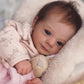 Scom Realistic Baby Dolls Girl- Felicia, 17-Inch Realistic-Newborn Baby Dolls With Weighted Soft Cloth Body, Real Life Cute Rebo