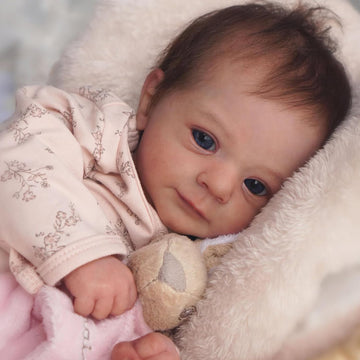 Scom Realistic Baby Dolls Girl- Felicia, 17-Inch Realistic-Newborn Baby Dolls With Weighted Soft Cloth Body, Real Life Cute Rebo