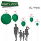 PartyWoo Hunter Green Balloons - 127 PCS Rubber Balloons in 5 to 36 Inch Sizes for Garland Arch Party Decorations, Deep Green-Y56