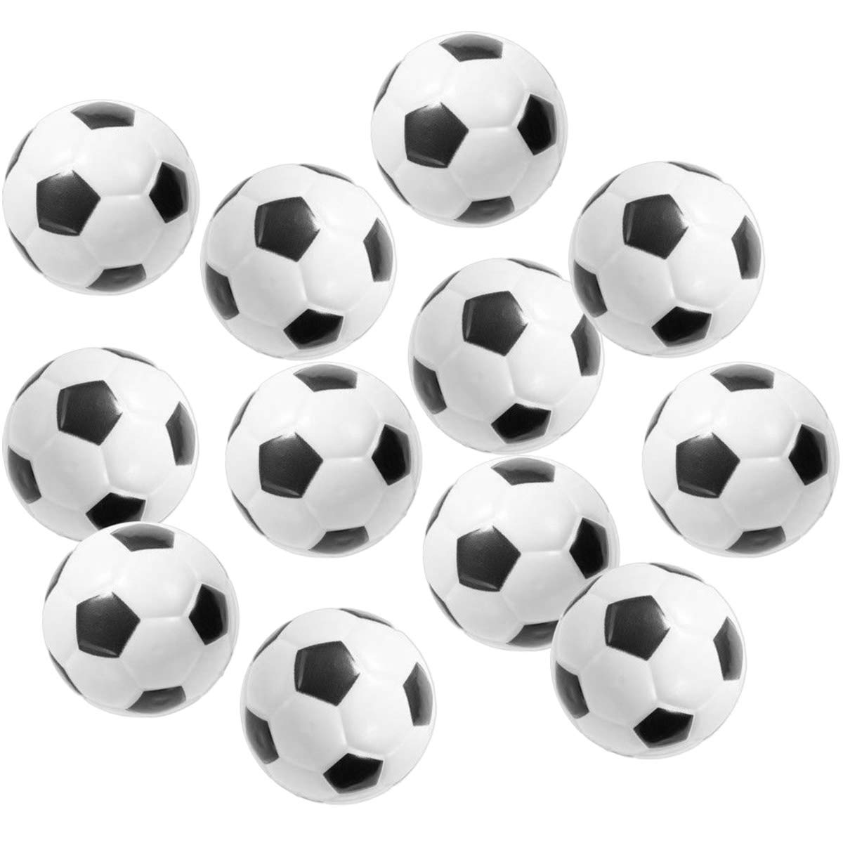 Dorus Soccer Sports Stress Balls Bulk Pack Of 12 Relaxable 2.5'' Stress Relief Soccer Squeeze Balls