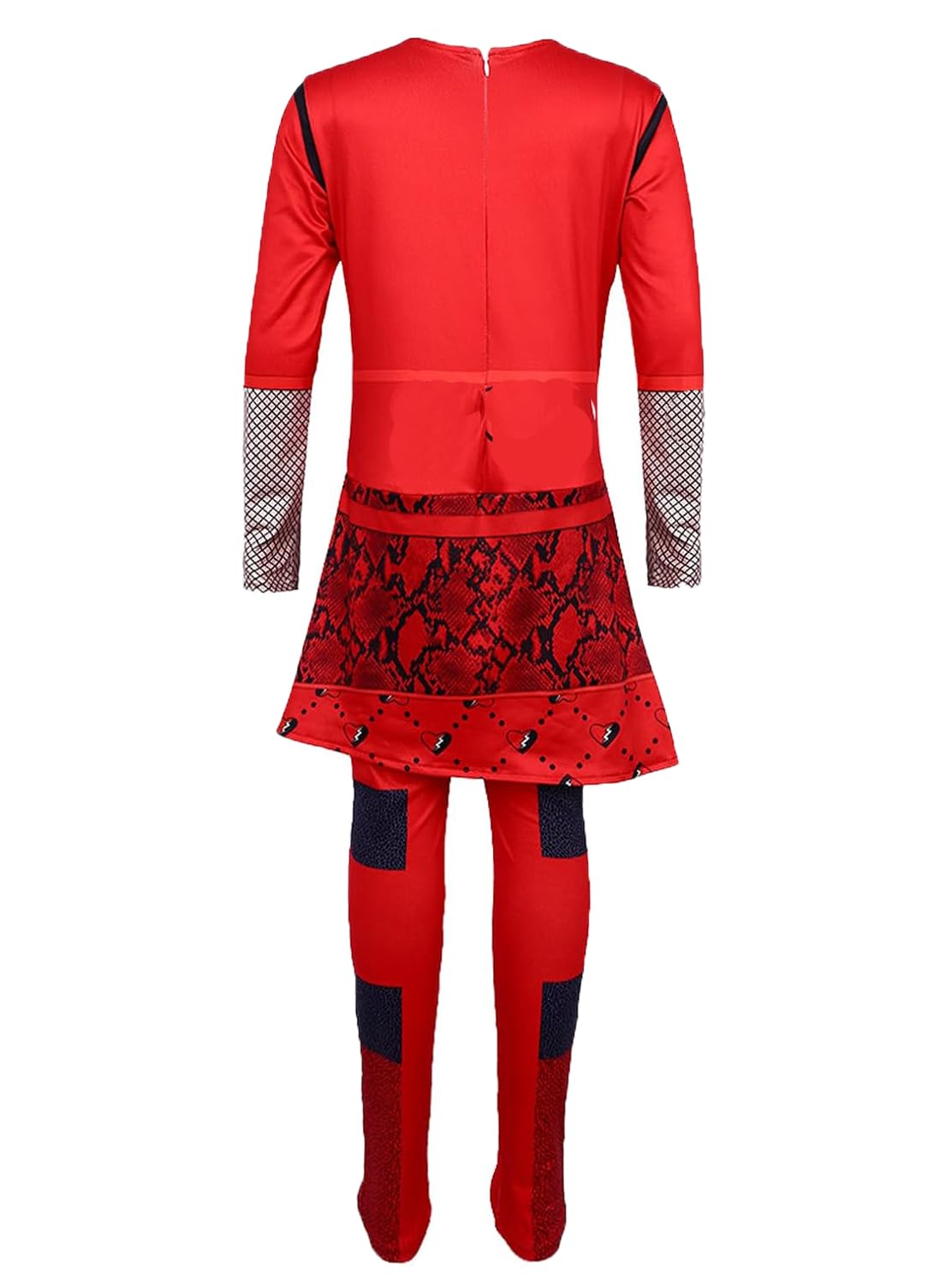 Gftybcst Princess Red Costume For Girls - Rise Red Jumpsuit Kids Dress Up Outfits For Halloween & Birthday Parties - Cosplay 5-1