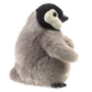 Folkmanis Baby Emperor Penguin Hand Puppet, Gray, Black, White, 8'