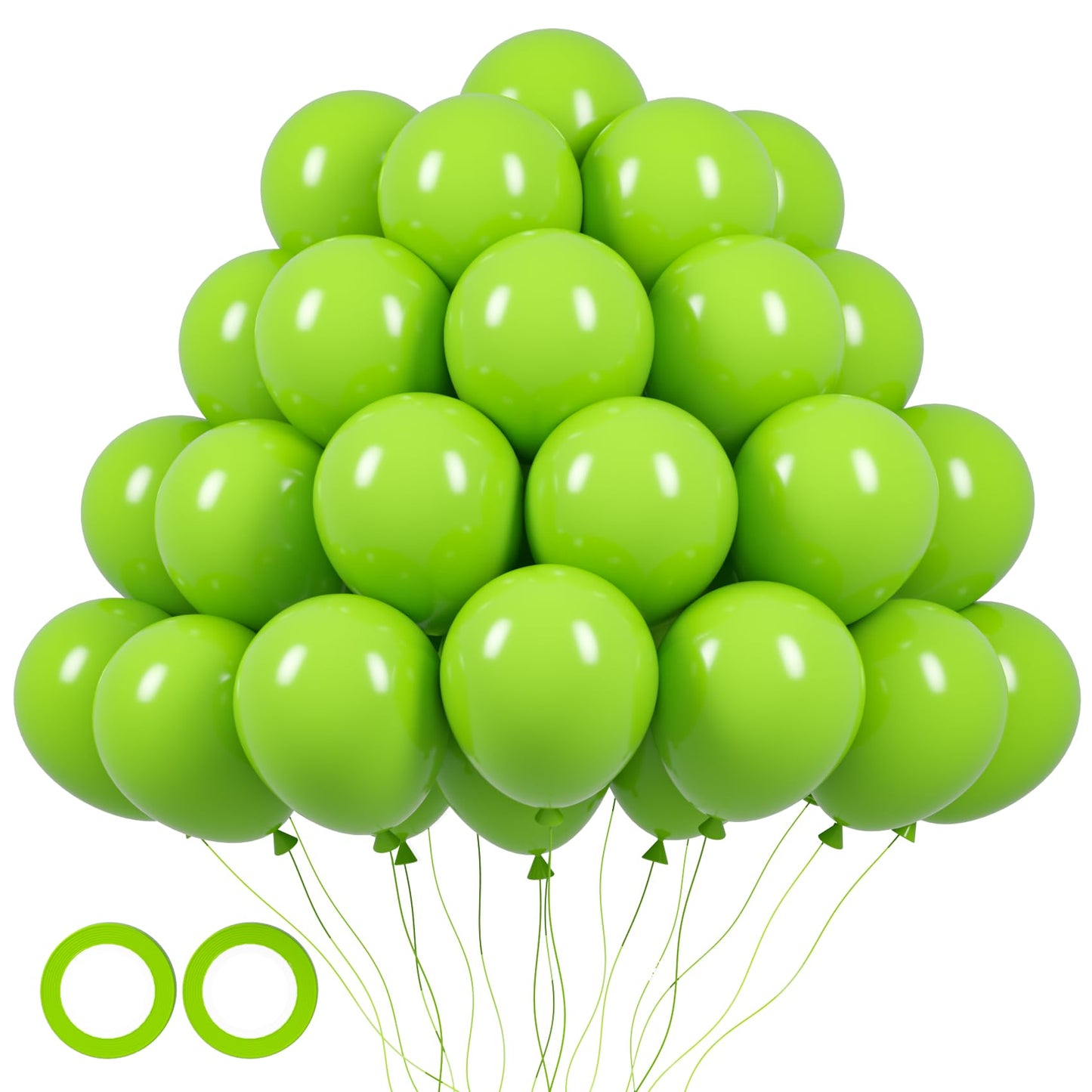 Voircoloria 105Pcs Lime Green Balloons 12Inch Party Latex Balloons For Boys Girls Birthday Baby Shower Gender Reveal Wedding Sun