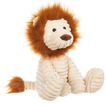 Apricot Lamb Toys Plush Corduroy Lion Stuffed Animal Soft Cuddly Perfect For Child (Corduroy Lion 8.5 Inches)