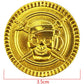 Wankko 100PCS Pirate Gold Coins Plastic Play Gold Treasure Coins for Play Favor Party Supplies