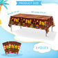 Frienda Tiki Tablecloth Tiki Decorations Luau Table Cover Hawaiian Party Plastic Table Cloth Disposable Tiki Totem Decor For Hawaii Beach Tropical Decoration Supplies Aloha (Retro Style, 3 Pieces)
