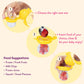 NatureBond Baby Food Feeder 2-Pack - Silicone Teether Nibbler Set in Peach Pink and Lemonade Yellow, Model NB002