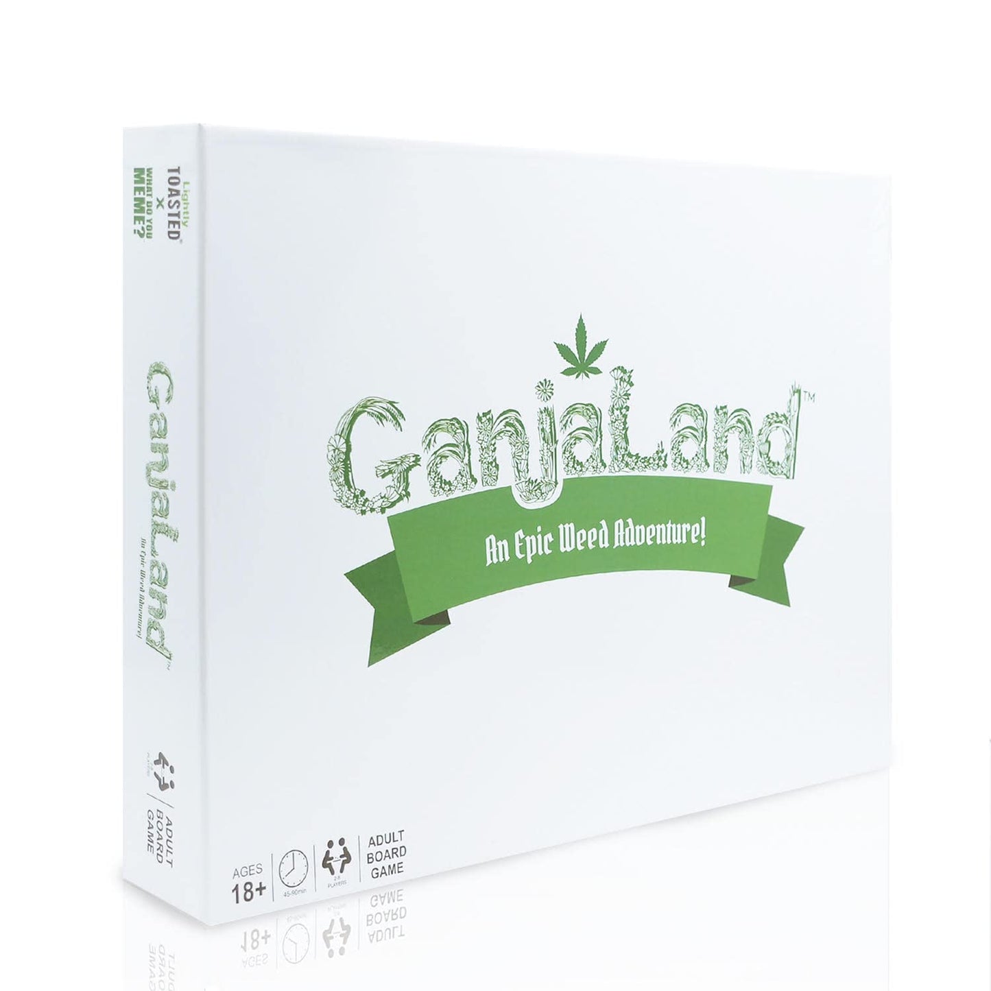 WHAT DO YOU MEME? Ganjaland Weed Board Game - Epic Adventure for Adults, Paper, White, Model LT-BDGM-GJLD