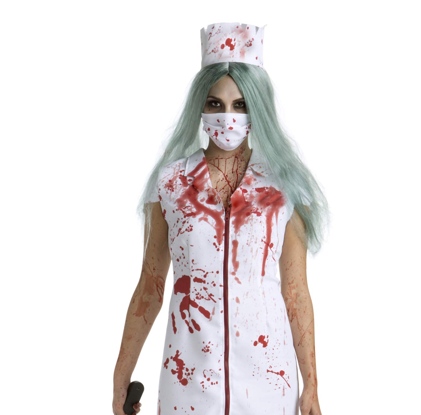 Morph Nurse Costume for Women  Scary Zombie Attire  Creepy Medical Outfit for Halloween Fun  Large