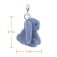 Apricot Lamb Cute Toys Plush Blue Bunny Rabbit Stuffed Animal Soft Keychain For Kids Bag, Purse, Backpack, Handbag (Blue Bunny，4.7 Inches)