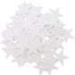 Playfully Ever After 1.5 and 3 inch Combo Size Felt Star Stickers 46pc (White)