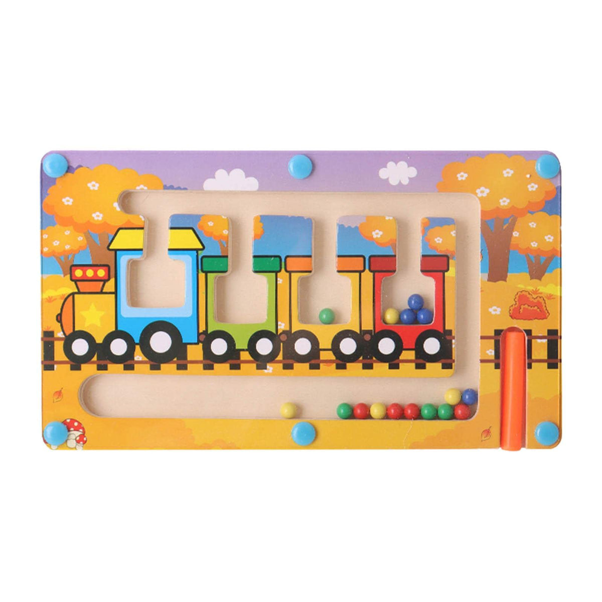 Jazzy Pearls Magnetic Maze Puzzle Fine Motor Skills Education Toys For Novelty Gift Train|Toys & Hobbies | Educational|1 Piece W