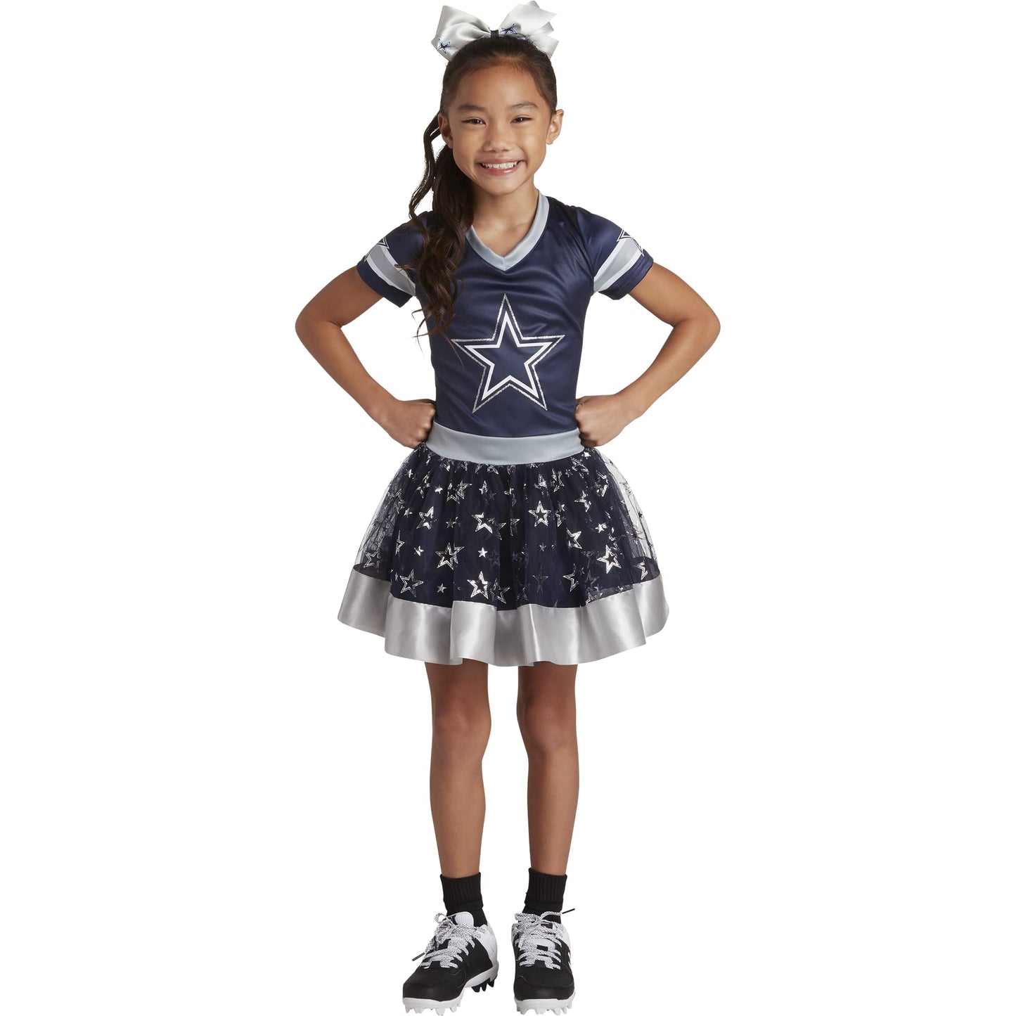 Modern Hero Dallas Cowboys Girl'S Nfl Mvp Tailgate Tutu Dress Costume, Size Large