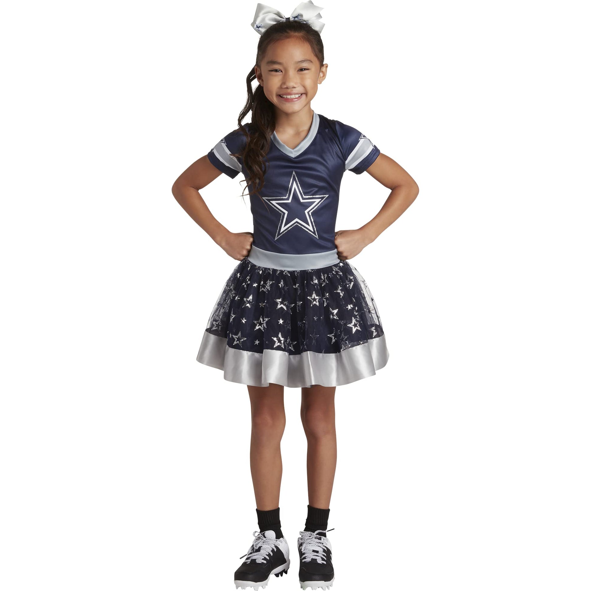 Modern Hero Dallas Cowboys Girl'S Nfl Mvp Tailgate Tutu Dress Costume, Size Large